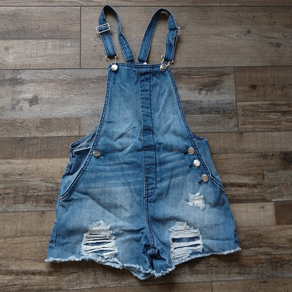 new BEBE GIRLS denim overalls 12 (J8)